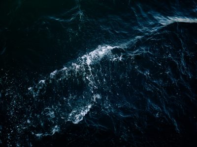 high-angle photo of sea with waves