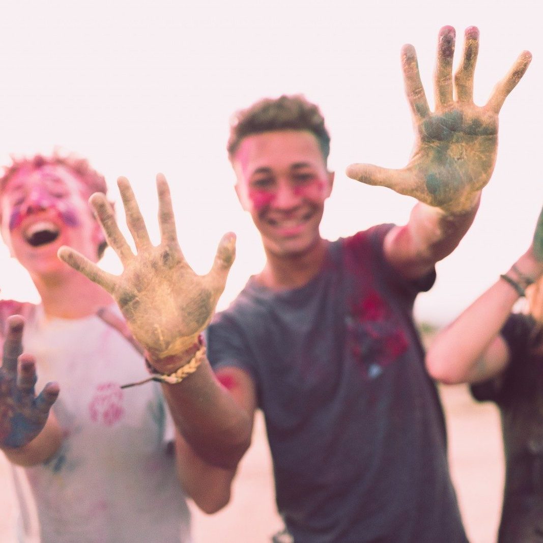 people playing paints